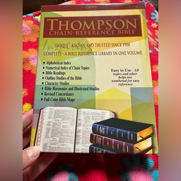 Thompson Chain Red Letter Leather KJV Bible with Box Good shape See pictures - Picture 4 of 15